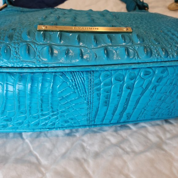 Beautiful Brahmin small teal handbag - Picture 3 of 3